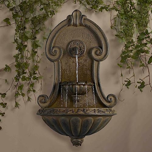 Jeco Muro Elegante Copper Wall Fountain, 33 Inch