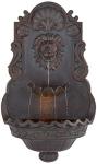 Large Bronze Lion Head Wall Fountain with Light