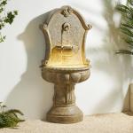 Glitzhome 49" LED Wall Fountain with Pump