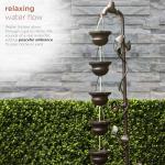 Alpine Tiered Vintage Water Fountain with Hanging Cups