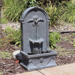 28-Inch French Outdoor Flat Back Water Fountain