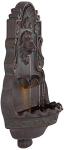 Large Bronze Lion Head Wall Fountain with Light