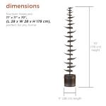 Alpine Corporation Silver Tiered Leaves Water Fountain