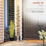 Alpine Corporation Silver Tiered Leaves Water Fountain