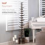 Alpine Corporation Silver Tiered Leaves Water Fountain