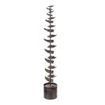 Alpine Corporation Silver Tiered Leaves Water Fountain