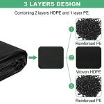 25x30FT Sun Resistant Pond Liner with Buttonholes