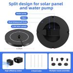 Solar Fountain for Bird Bath and Garden