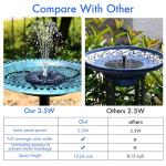 3.5W Solar Fountain Pump for Outdoor Water Features