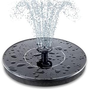 Solar Bird Bath Fountain with 6 Nozzles