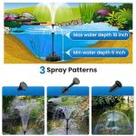 Solar Pond Filter and Pump Fountain Kit 660 GPH