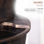 Rustic Tiered Pump and Barrel Water Fountain