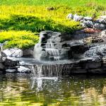 Algreen Rock Waterfall Fountain for Gardens & Yards