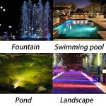 RGB Submersible Pond Lights with Timer