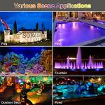 RGBW Underwater Pond Lights with Timer - Set of 3