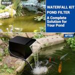 Large Solar Waterfall Filter System for Ponds