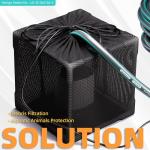 Fineday Pond Filter, Anti-Clogging Cube Outdoor Mesh Water Pump Barrier Bag Box Basket (10 inch)