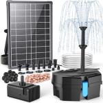 Solar Fountain Pump with Pond Filter Kit