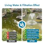 Pond Filter and Fountain Pump Kit, 660GPH