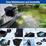 Large Solar Waterfall Filter System for Ponds