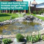 Pond Filter and Fountain Pump Kit, 660GPH