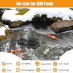 Engtesy 500W Submersible Pond Heater for Winter