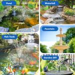 Solar Fountain Pump with Pond Filter Kit