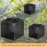 Fineday Pond Filter, Anti-Clogging Cube Outdoor Mesh Water Pump Barrier Bag Box Basket (10 inch)