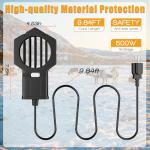 Engtesy 500W Submersible Pond Heater for Winter