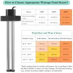 HITOP Pond Heater - 150W, 300W, 600W Options