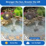 Solar Fountain Pump with Pond Filter Kit