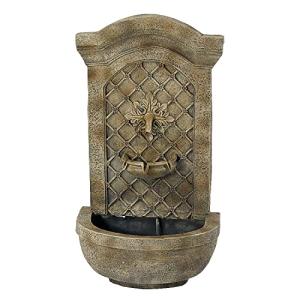 Sunnydaze 31" Wall Water Fountain - Florentine Stone
