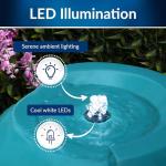 Antique Turquoise Jar Water Fountain with LED Lights