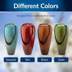 Antique Turquoise Jar Water Fountain with LED Lights