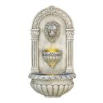 Lion Head Wall Fountain with LED Lights, 32