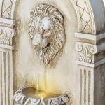 Lion Head Wall Fountain with LED Lights, 32