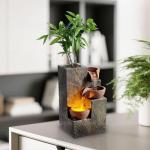 3-Tier Tabletop Water Fountain with LED Light