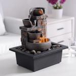 Kalona 10" 4-Tier Desktop Fountain for Relaxation