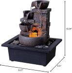 Kalona 10" 4-Tier Desktop Fountain for Relaxation
