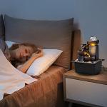 4-Tier Tabletop Waterfall Fountain with LED Lights