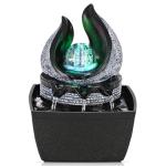 Tranquil Desktop Water Fountain with LED Ball
