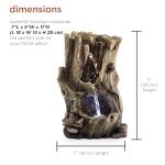 Alpine WIN326 Tabletop Fountain with LED Light