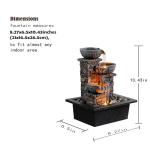 Kalona 3-Tier Water Fountain with LED Light