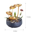 Metal Lotus Tabletop Fountain for Zen Decor