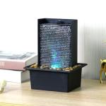Zen Tabletop Fountain with Color LED Light