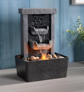 10.3" Indoor Waterfall Fountain with Lighting