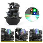 Dyna-Living Tabletop Water Fountain with LED Light