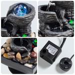 Layered Rock Tabletop Meditation Water Fountain