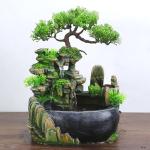 11-Inch LED Tabletop Waterfall Fountain with Mist