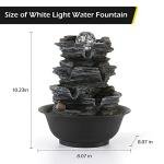 Dyna-Living LED Tabletop Water Fountain with Pump